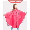 thumbnail image 3 of Poncho Imperméable à Capuche pour Enfants, Durable, Portable, Cape de Pluie pour Garçons et Filles, 3 of 7