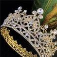 thumbnail image 4 of Queen Crown for Women Rhinestone Wedding Crown Tiara Costume Party Hair Accessories for Birthday Pageant Prom, 4 of 9