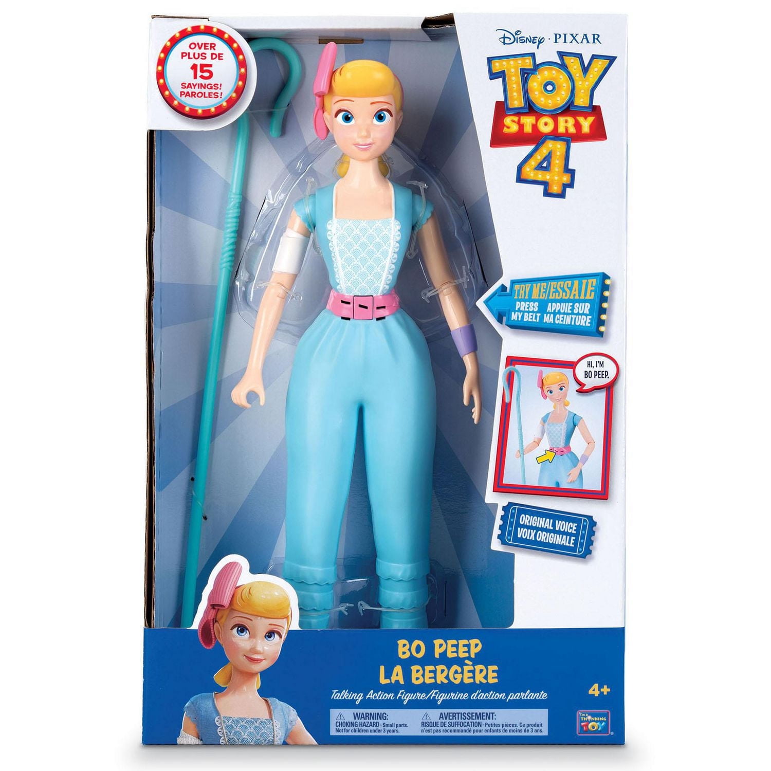 その他 Disney Pixar Bo Peep Doll Figure Toy Story 4 Bo Peep 13.5