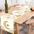 thumbnail image 3 of TIELUTT Drapeaux de Table Eid et Lune Nappe Eid Décoration Restaurant Eid Drapeaux de Table Eid Drapeaux de Table en Lin Chemin de Table de Rue Table Champagne Bouquet de Mariée Ensemble 48 Table, 3 of 4