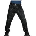thumbnail image 2 of 2023 Cargo Pants for Men on Clearance Solid Color Plus Size Multiple Pockets Cargo Trousers Work Wear Combat Cargo Pocket, 2 of 5