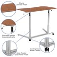 thumbnail image 2 of Sit-Down, Stand-Up Cherry Computer Ergonomic Desk with 37.375"W Top (Adjustable Range 29" - 40.75"), 2 of 9