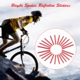 thumbnail image 2 of 24PCS Bicycle Bike Wheel Spokes Reflective Sticks Tube Safe Cycling Spoke Reflector Safety Clip Wheel, 2 of 8