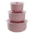thumbnail image 1 of Straw Fresh-keeping Bowl With Lid Household Microwaveable Round Bento Box Lunch, 1 of 2
