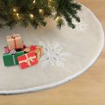 thumbnail image 4 of Jupe d'arbre de flocon de neige, 48 pouces, couleur naturelle, 4 of 4