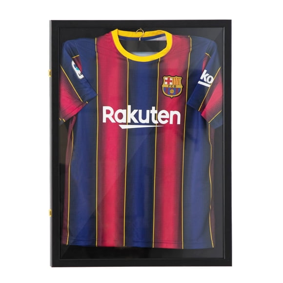 HOXPETY Jersey Display Frame Case 2 Pack, Large Jersey Frame with Wood Hanger & 98% UV Protection Acrylic, No Assembly, Shadow Box for Baseball Basketball Football Hockey NFL