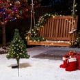 Fake Led Window Night Czzoypi Solar Powered Mini Christmas Tree Light with LED, Artificial ...
