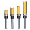 thumbnail image 3 of QIILU Modèle de Découpe pour Routeur, 4 Pcs Charnière de Découpe pour Routeur Rond Argent Jaune 1/4 Po Découpe Tenon, Découpe Tenon Rond, 3 of 8