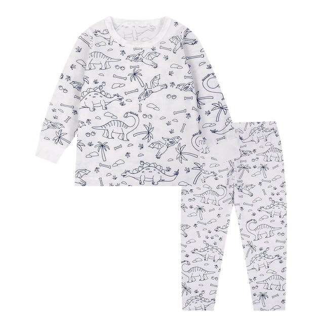 MIASHUI Kid DIY Hand Painted Homewear Set Boy Girl Pajama Sets Cute Funny Cartoon,White,2-3 Years