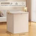 thumbnail image 4 of Meiiso storage Box, storage Bag Large Capacity Folding Clothes Portable Wardrobe Classification Clothes storage Box with Reinforced Handle Zipper suitable for Home Quilt Pillow Blanket Bedding Quilt, 4 of 6