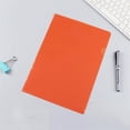 thumbnail image 1 of ZTTD 1 Pack Clear Document Folder Project Pockets, Clear Plastic Folders Sleeves, Documents Project Pockets,Plastic Document Folders Paper Poly Jacket Sleeves Folders Copy, A4 Letter Size, Orange, 1 of 7