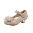 thumbnail image 2 of RXIRUCGD Chaussures Filles Talons Hauts Cuir Performance au Piano Robe en Cristal Mannequin de Mode Défilé Chaussures de Princesse, 2 of 9