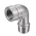 thumbnail image 5 of Unique Bargains Raccord de Tuyau Coudé à Filetage Mâle vers Femelle 1/4 NPT en Acier Inoxydable 304, 5 of 5