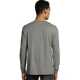 thumbnail image 2 of Hanes Mens ComfortWash Garment Dyed Long Sleeve Tee, 2XL, Spanish Moss, 2 of 5