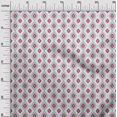thumbnail image 2 of oneOone Cotton Poplin Fabric Diamond & Swirl Ikat Printed Craft Fabric BTY 56 Inch Wide, 2 of 4