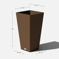 thumbnail image 2 of Veradek Pure Series Midland 30" Planter Espresso, 2 of 9