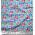 thumbnail image 1 of Soimoi polyester Crepe Fabric Geometric Design,Leaves & Floral Artistic Print Sewing Fabric Yard 42 Inch Wide, 1 of 1