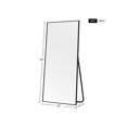 thumbnail image 4 of NeuType Full Length Floor Mirror Rectangular Black 65"x22", 4 of 6