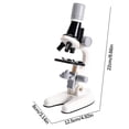 thumbnail image 2 of White Stem Kids Microscope Toy 1200X High Magnification Science Experiment Kit With Specimen Slides Educational Gift For Children Discovery, 2 of 3