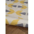 thumbnail image 4 of Tapis d'extérieur lavable Hialeah ivoire & jaune 7 pi x 9 pi, 4 of 7