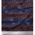 thumbnail image 1 of Soimoi Modal Satin Fabric Artistic Flower Mandala Printed Fabric 1 Yard 42 Inch Wide, 1 of 5