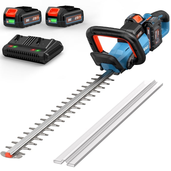 SENIX HTX2-M3 24" 40V Battery Powered Hedge Trimmer, Dual-Action, 1" Cutting Capacity, Cordless
