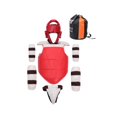 thumbnail image 2 of DYNWAVECA Taekwondo Protective Gear Boxing Headgear for Man Protective Equipment Set Ribs Guard Karate Sparring Gear Set for Kickboxing 150 to 160cm, 2 of 10