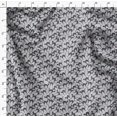 thumbnail image 4 of Soimoi Gray Poly Georgette Fabric Cat Animal Print Fabric by the Yard 42 Inch Wide, 4 of 5
