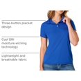 thumbnail image 4 of Hanes Womens Sport Cool DRI Performance Polo, M, Deep Royal, 4 of 8