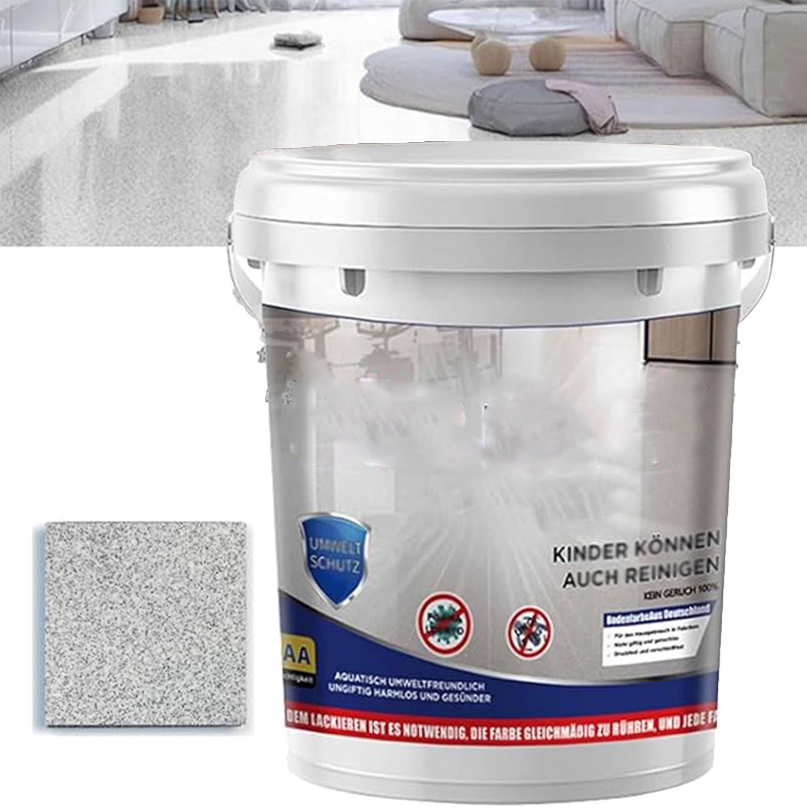 drppepioner Revêtement de Sol Époxy Haute Brillance - Revêtement Résine Imperméable pour Usage Intérieur Ou Extérieur, 500ml Décoration Maison Liquidation