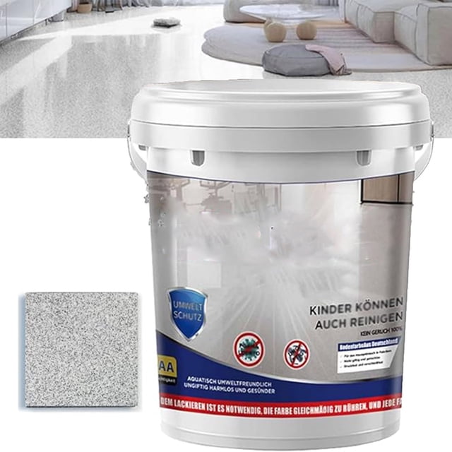 High Gloss Epoxy Floor Coating – 16.9fl.oz Waterproof & Non-Slip Paint (Indoor/Outdoor Use, Multi-Color)