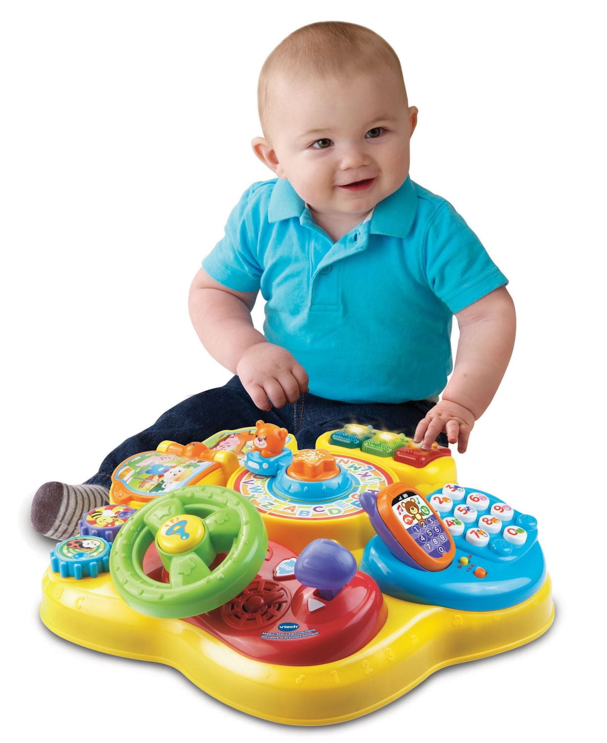 VTech Magic Star Learning Table - Table d'activités éducatives avec accessoires - Jouets pour bébés et tout-petits - Bilingue