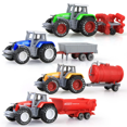 thumbnail image 2 of Die-cast Farm Vehicles Tractor Engineering Car Mini Car Engineering Car Model Model Tractor Toys Model for Kids Xmas Gifts A Dump Truck, 2 of 6