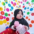 thumbnail image 4 of XZNGL Kids Toddler Infant Baby Cartoon Muslim Head Wrap Modesty Turban Cap Bonnet Hat, 4 of 9