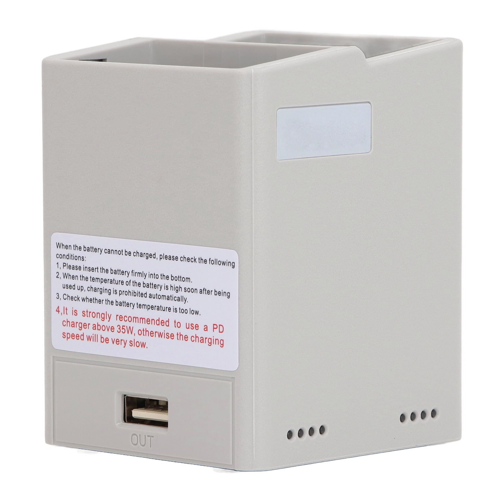 2 Way Battery Charging Hub, Dual Slots Efficient Drone Battery Charging Hub  for Drone Accessories