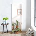 thumbnail image 2 of NeuType Full Length Floor Mirror Rectangular Black 44"x16", 2 of 7