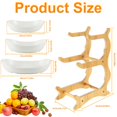 thumbnail image 4 of 2 Tier Ceramic Fruit Bowl with Stand for Kitchen Counter Large Capacity Fruit Ceramic Basket Decorative Fruit Tray Holder, 4 of 8