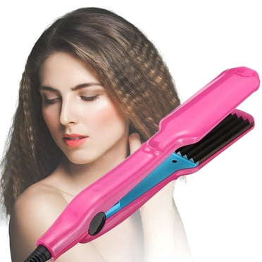 JUNWELL Crimping Iron Hair Crimper for Hair Volumizing Crimper with Titanium Ceramic Plates Styling Tools for Women Girls