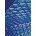 thumbnail image 1 of Ahgly Company Tapis d'Intérieur à Motifs Rectangle Bleu, 2' x 3', 1 of 6