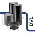 thumbnail image 3 of DuraVent DVL 6 x 6 Inch Stainless Steel Double Wall Connector Kit, Black, 3 of 7