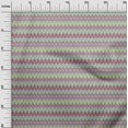 thumbnail image 2 of oneOone Georgette Viscose Fabric Chevron Ikat Printed Fabric 1 Yard 42 Inch Wide, 2 of 4