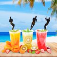thumbnail image 2 of Amdohai 36 Pcs Muscular Man Bâtons en Papier Bâtons à Gâteau Pics Pics de Cocktail Boissons, 2 of 5