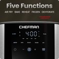 thumbnail image 4 of Air Fryer Chefman TurboFry 6 Qt 120V Stainless Steel, 4 of 7