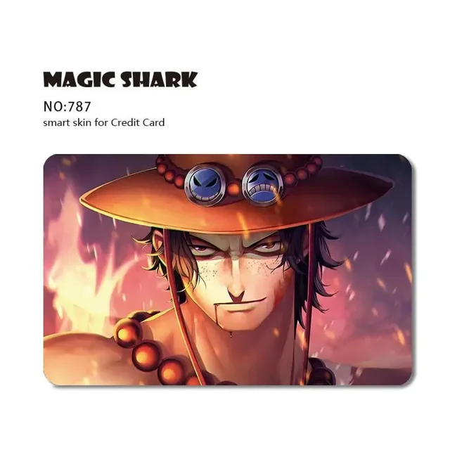 Fashion Cartoon Anime Game PVC Matte Film Sticker Case Skin for Credit Card Big Small No Chip 787 Big Chip