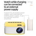 thumbnail image 4 of Dvkptbk T20 Mini Projecteur LED Portable Lecteur Vidéo Cinéma Miniature Projection HD 1080P, 4 of 8