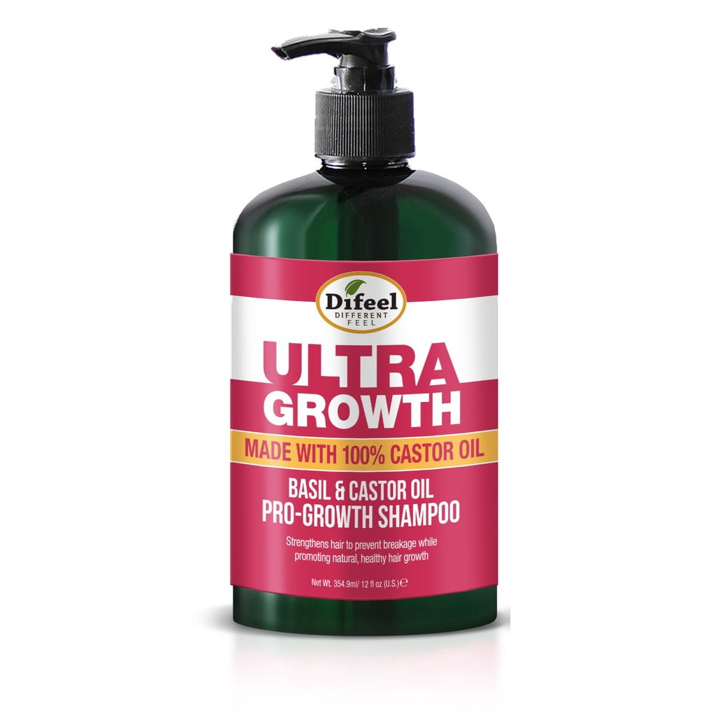 Sunflower Difeel Ultra Growth Basil and Castor Oil Pro Growth Shampoo 12 fl oz