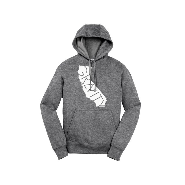 Gravity Trends Cali Hooded Pullover - White Logo - VIntage Heather - 3XL