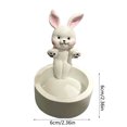thumbnail image 2 of Cartoon Candle Holders Cute Rabbit Candle Holders Handmade Aromatherapy Lamp Holders Suitable For Girls For Women Or Rabbit Lovers Table for Wedding Votive Candle Holder Set Candlestick Set Fall, 2 of 3