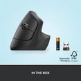 thumbnail image 4 of Logitech Lift Souris Ergonomique Verticale - Graphite, 4 of 8