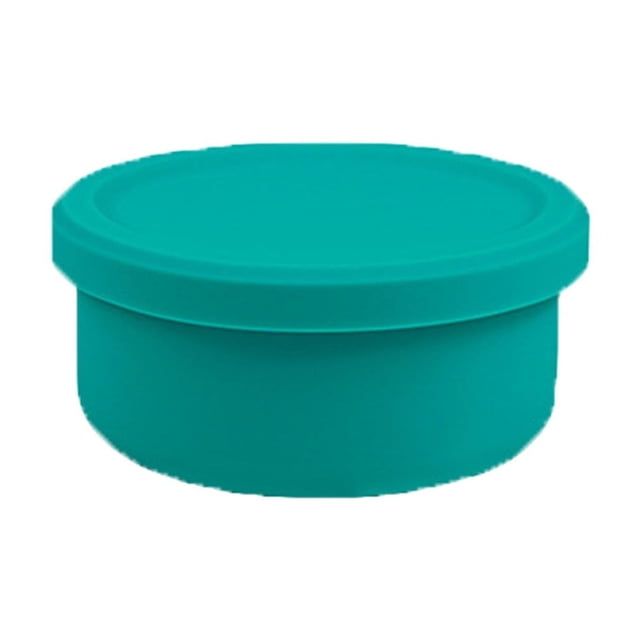 Silicone Food Storage Container Set with Secure Lids for Meal Preparation Lunch Travel and Camping Kitchen
